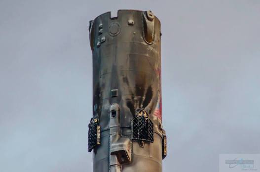 The recovered booster at Port Canaveral. Photos kindly provided by Scott Murray/MurfamPost.
